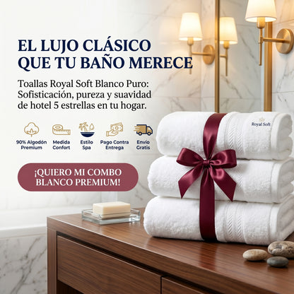 TOALLAS ROYAL SOFT BLANCAS