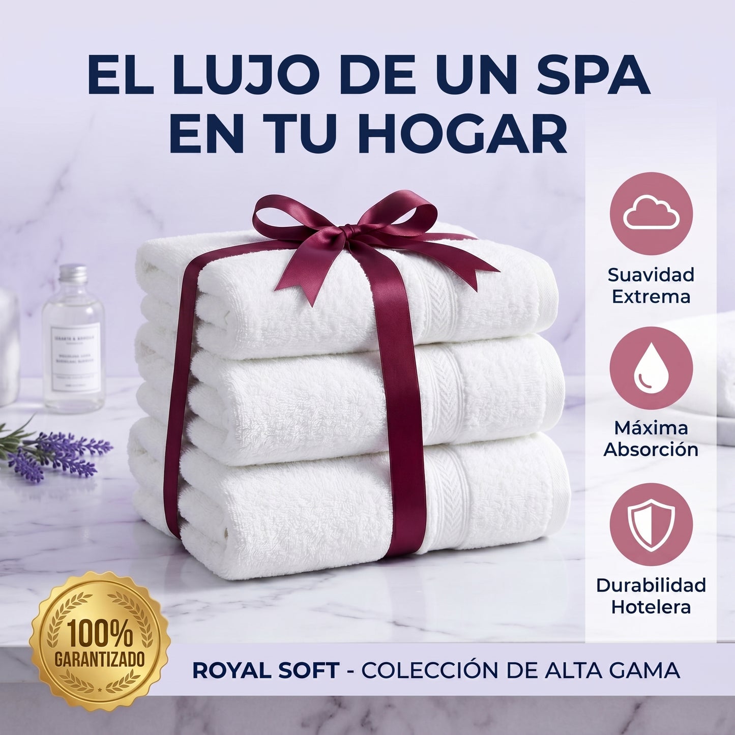 TOALLAS ROYAL SOFT BLANCAS
